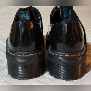 Dr Martens 1461 Limited Edition Rainbow Chunky Quad Platform Shoes US Size 10